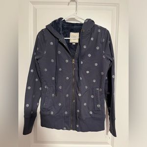 2 for $16! Super Soft Polka Dot Fleece lined Hoodie